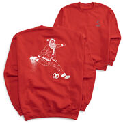 Soccer Crewneck Sweatshirt - Santa Player (Back Design)