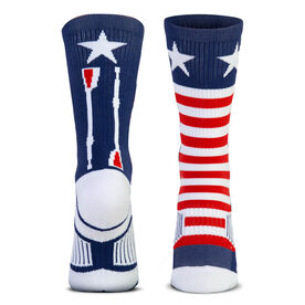 Crew Woven Mid-Calf Socks - Patriotic