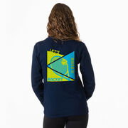 Tennis Tshirt Long Sleeve - Let's Raise A Racket (Back Design)
