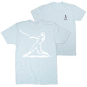 Baseball Short Sleeve T-Shirt - Baseball Player (Back Design)