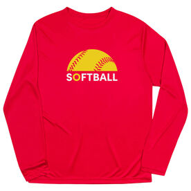 Softball Long Sleeve Performance Tee - Modern Softball