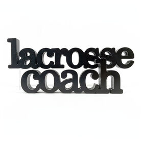 Lacrosse Coach Wood Words