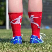 Soccer Woven Mid-Calf Socks - Soccer Player