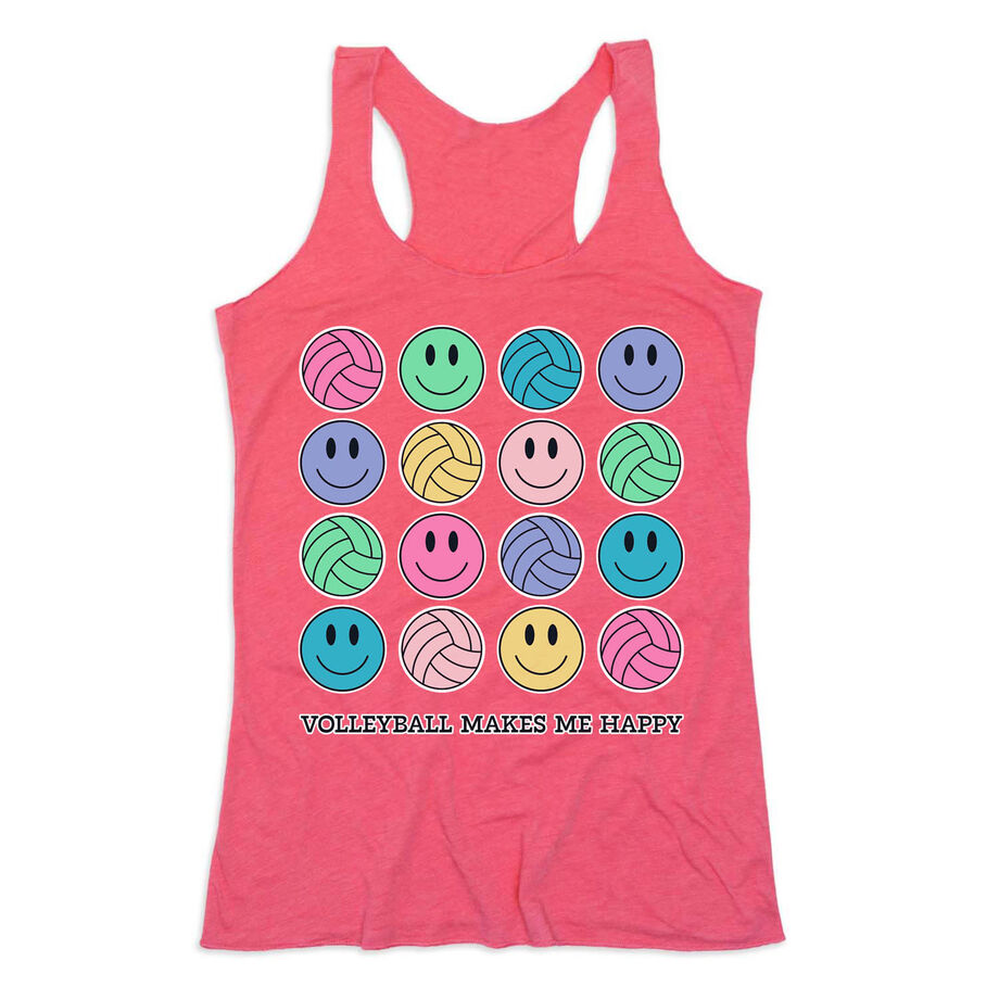 Volleyball Women's Everyday Tank Top - Volleyball Makes Me Happy