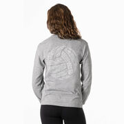 Volleyball Tshirt Long Sleeve - Volleyball Words (Back Design)