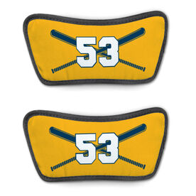 Softball Repwell&reg; Sandal Straps - Crossed Bats with Numbers