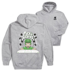 Hockey Hooded Sweatshirt - Pucky Charms (Back Design)