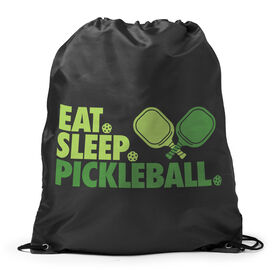 Pickleball Drawstring Backpack - Eat. Sleep. Pickleball