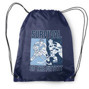Hockey Drawstring Backpack - Survival of the Fittest
