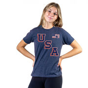 Hockey T-Shirt Short Sleeve - Hockey USA Gold