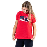 Hockey T-Shirt Short Sleeve - Patriotic Hockey