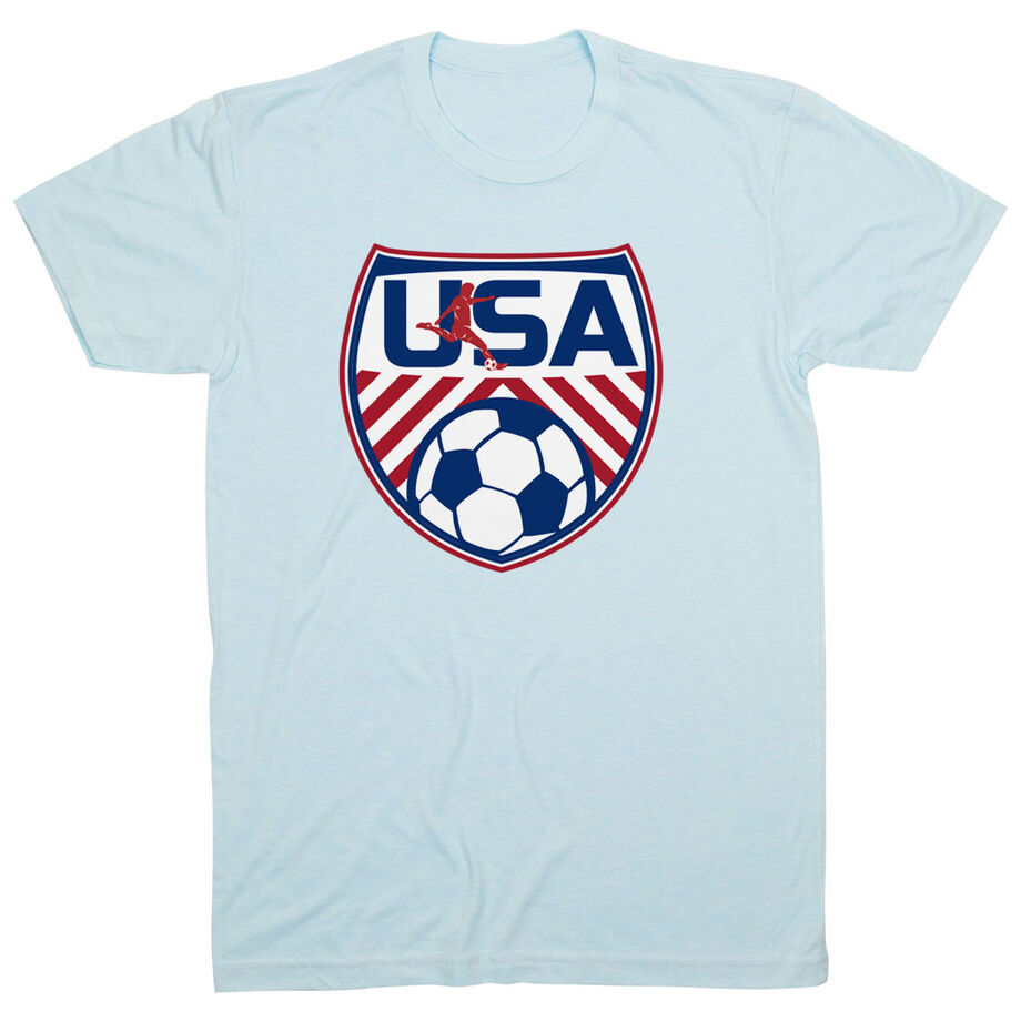 Soccer Short Sleeve T-Shirt - Soccer USA - Personalization Image