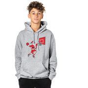 Basketball Hooded Sweatshirt - Slam Dunk Santa