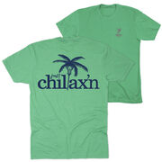 Lacrosse Short Sleeve T-Shirt - Just Chillax'n (Back Design)