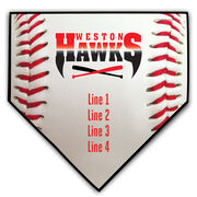 Baseball Your Logo Home Plate Plaque