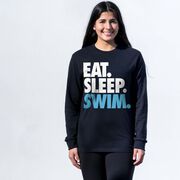 Swimming Tshirt Long Sleeve - Eat. Sleep. Swim