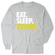 Tennis Tshirt Long Sleeve - Eat. Sleep. Tennis