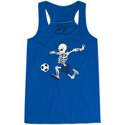  Soccer Flowy Racerback Tank Top - Skeleton Striker