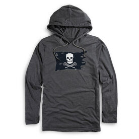 Guys Lacrosse Lightweight Hoodie - Lax Pirate Flag