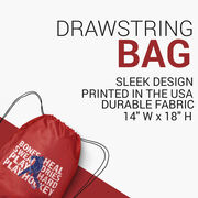 Hockey Drawstring Backpack - Bones Heal Hockey