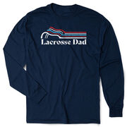 Guys Lacrosse Tshirt Long Sleeve - Lacrosse Dad Sticks