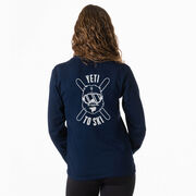 Skiing Tshirt Long Sleeve - Yeti To Ski (Back Design)