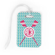 Crew Bag/Luggage Tag - Monogrammed Crossed Oars