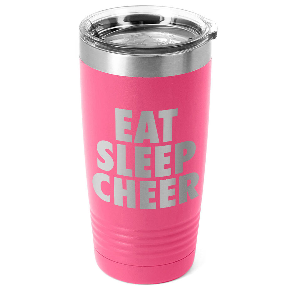 Cheerleading 20 oz. Double Insulated Tumbler - Eat Sleep Cheer
