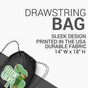 Baseball Drawstring Backpack - Feelin' Lucky Baseball