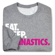 Gymnastics Crew Neck Sweatshirt - Eat Sleep Gymnastics