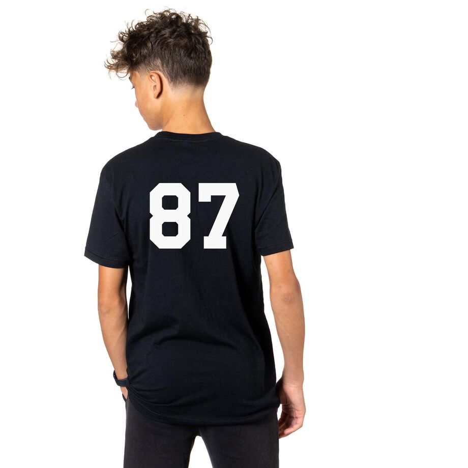 Lush Fashion Lounge Just Here for The Baseball Pants Unisex Short Sleeve T-Shirt Charcoal Charcoal / Small