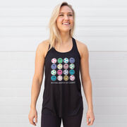Soccer Flowy Racerback Tank Top - Soccer Makes Me Happy
