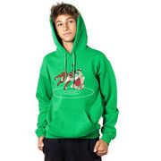 Wrestling Hooded Sweatshirt - Wrestling Reindeer