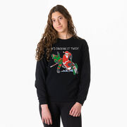 Hockey Tshirt Long Sleeve - He's Checking It Twice