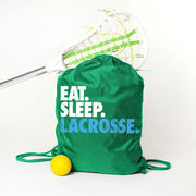 Lacrosse Sport Pack Cinch Sack Eat. Sleep. Lacrosse.