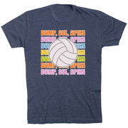 Volleyball Short Sleeve T-Shirt - Bump, Set, Spike