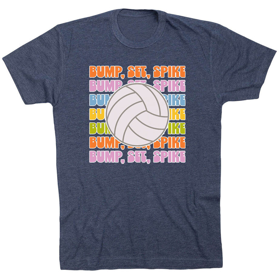 Volleyball Short Sleeve T-Shirt - Bump, Set, Spike