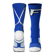 Custom Hockey Woven Mid-Calf Socks - Logo