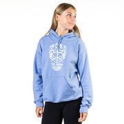 Hockey Hooded Sweatshirt - My Goal is to Deny Yours Goalie Mask