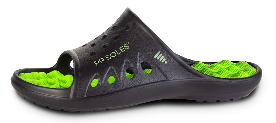 Black/Green PR Soles Sandal