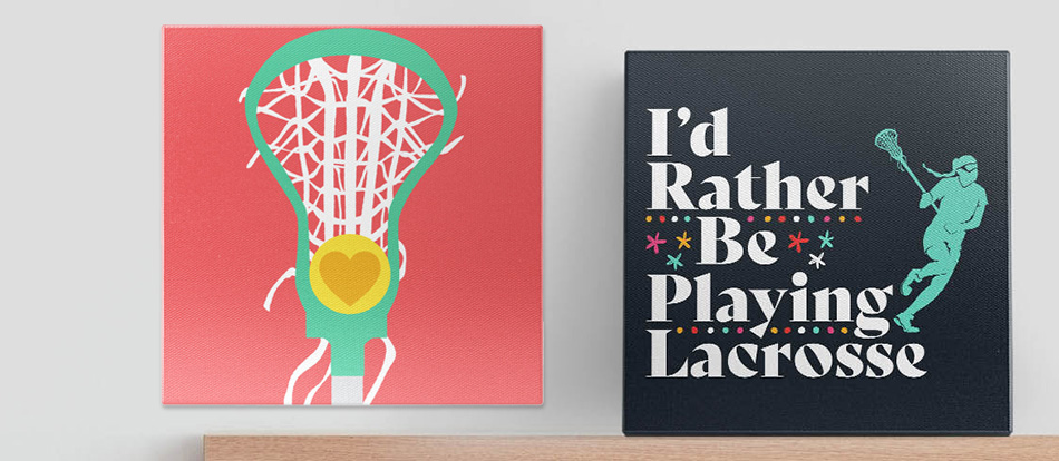 Girls’ Lacrosse Canvas Wall Art