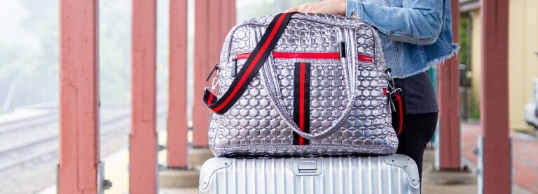 Silver Flight Bag
