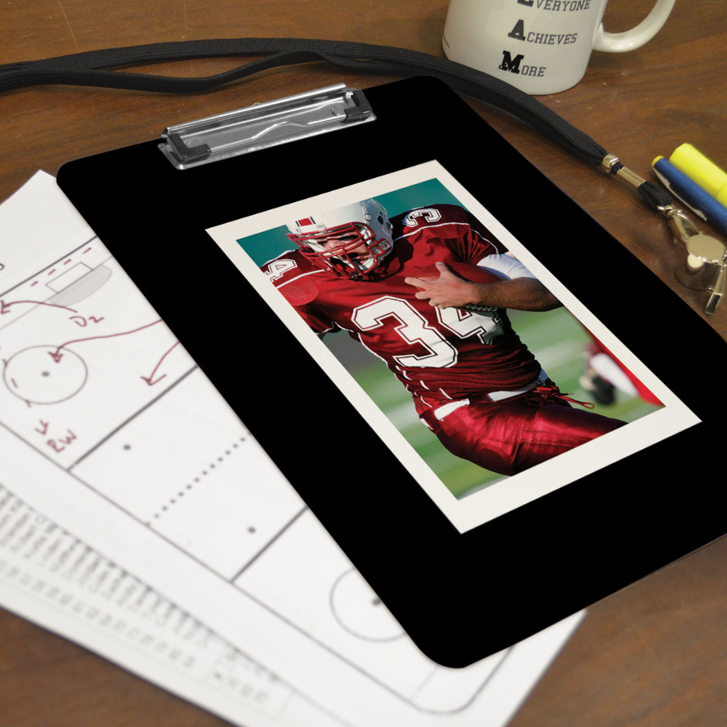 Football Custom Clipboard Football Your Photo Solid Background