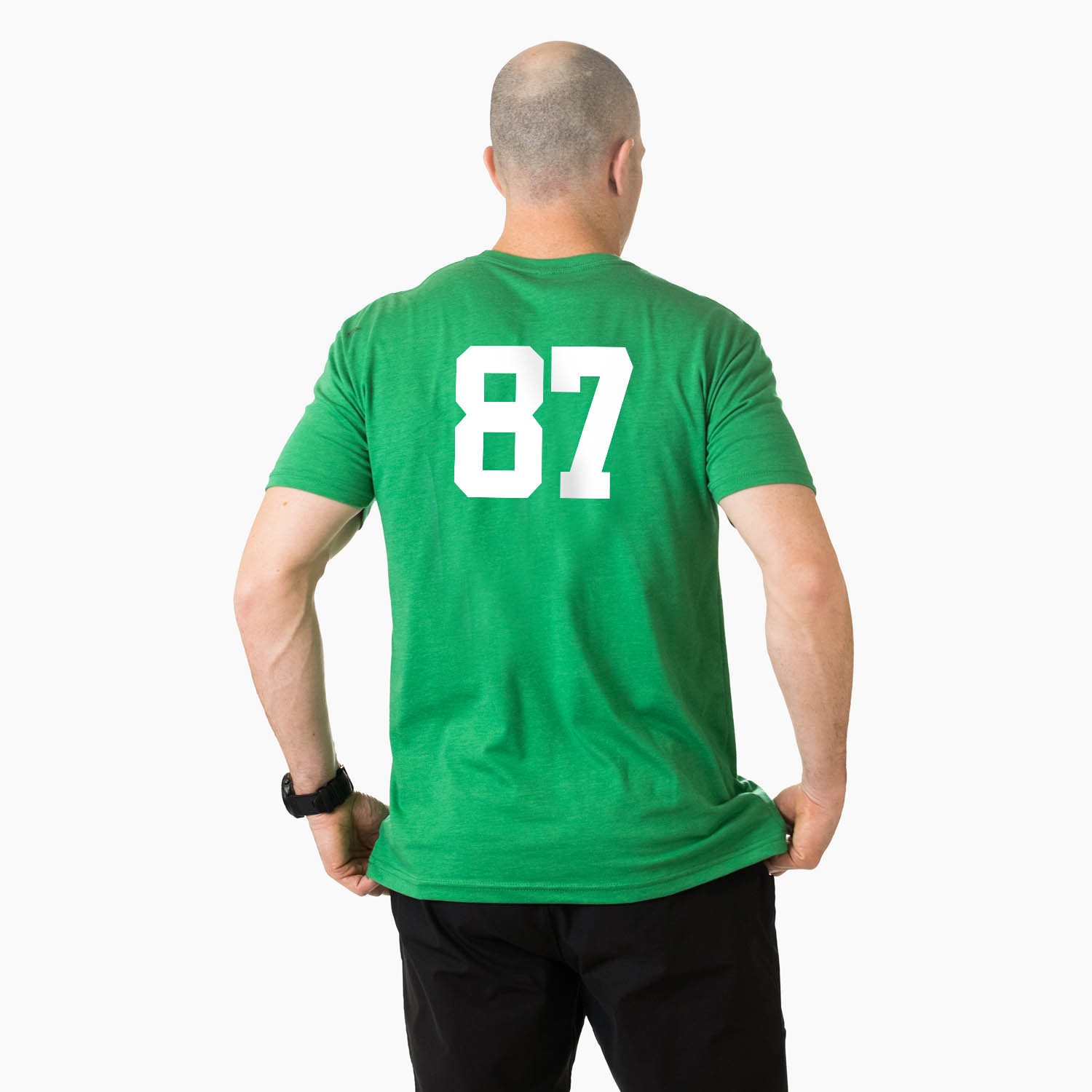 Guys Lacrosse Short Sleeve T-Shirt - Yeti (Walking) - Personalization Image