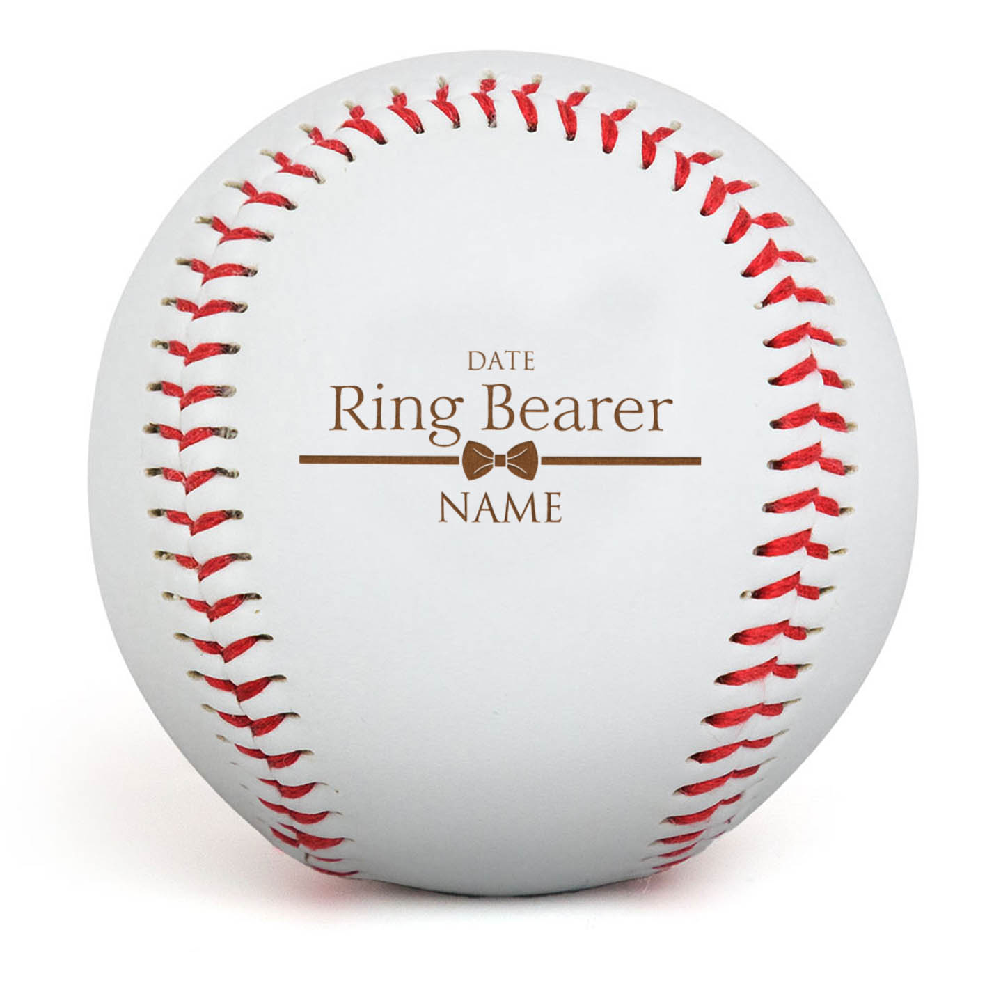 Engraved Baseball - Ring Bearer - Personalization Image