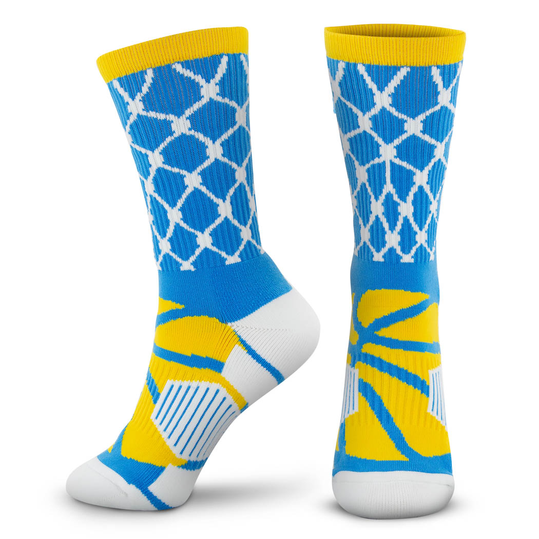 teal basketball socks