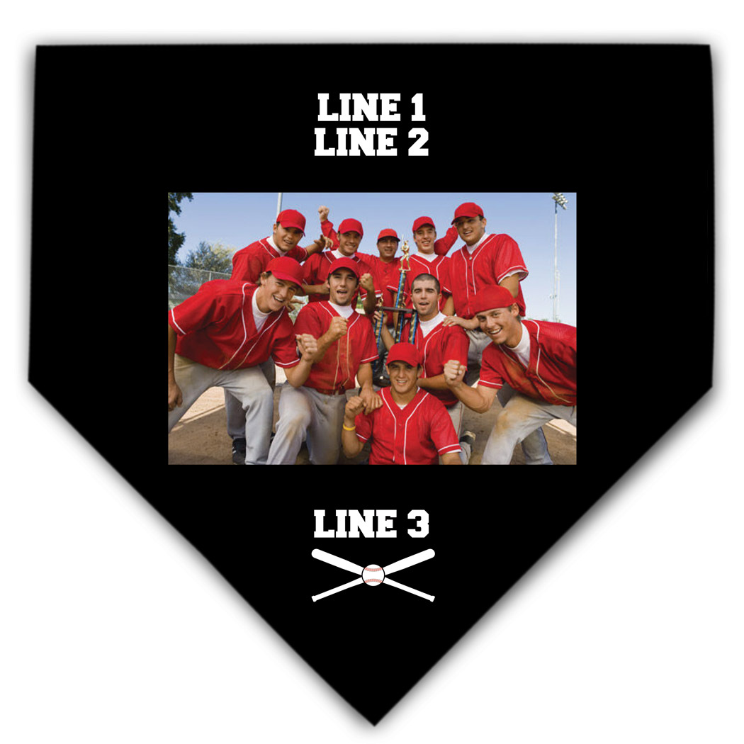 Baseball Home Plate Plaque - Team Photo - Personalization Image