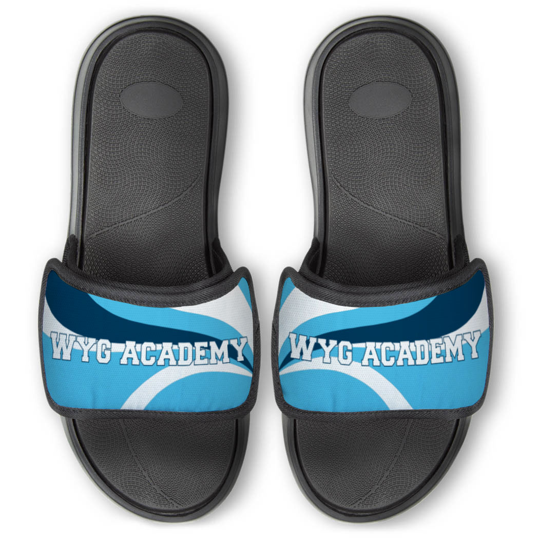 Gymnastics Repwell Slide Sandals Your Text With Waves