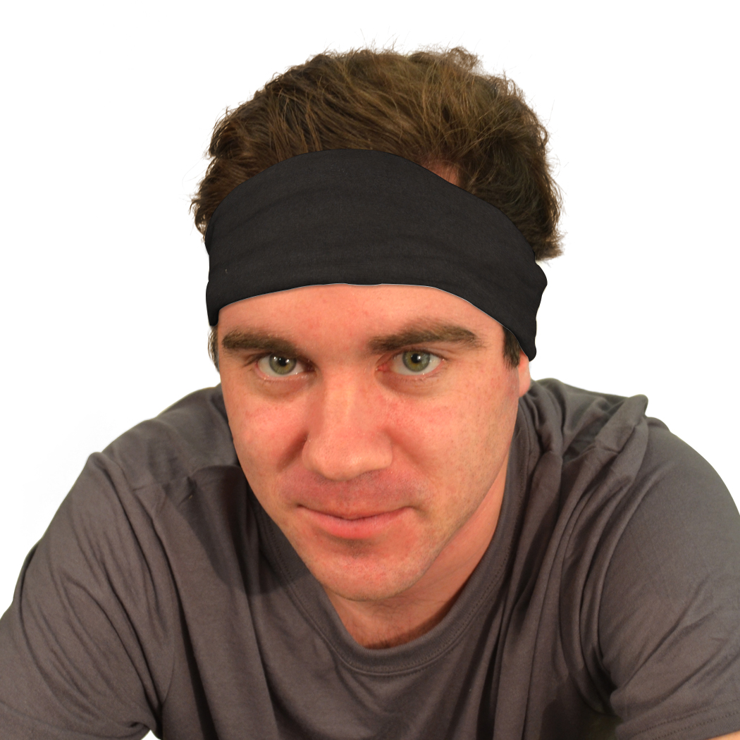 RokBAND Multi-Functional Headband (Solid Black) | Running Headbands ...