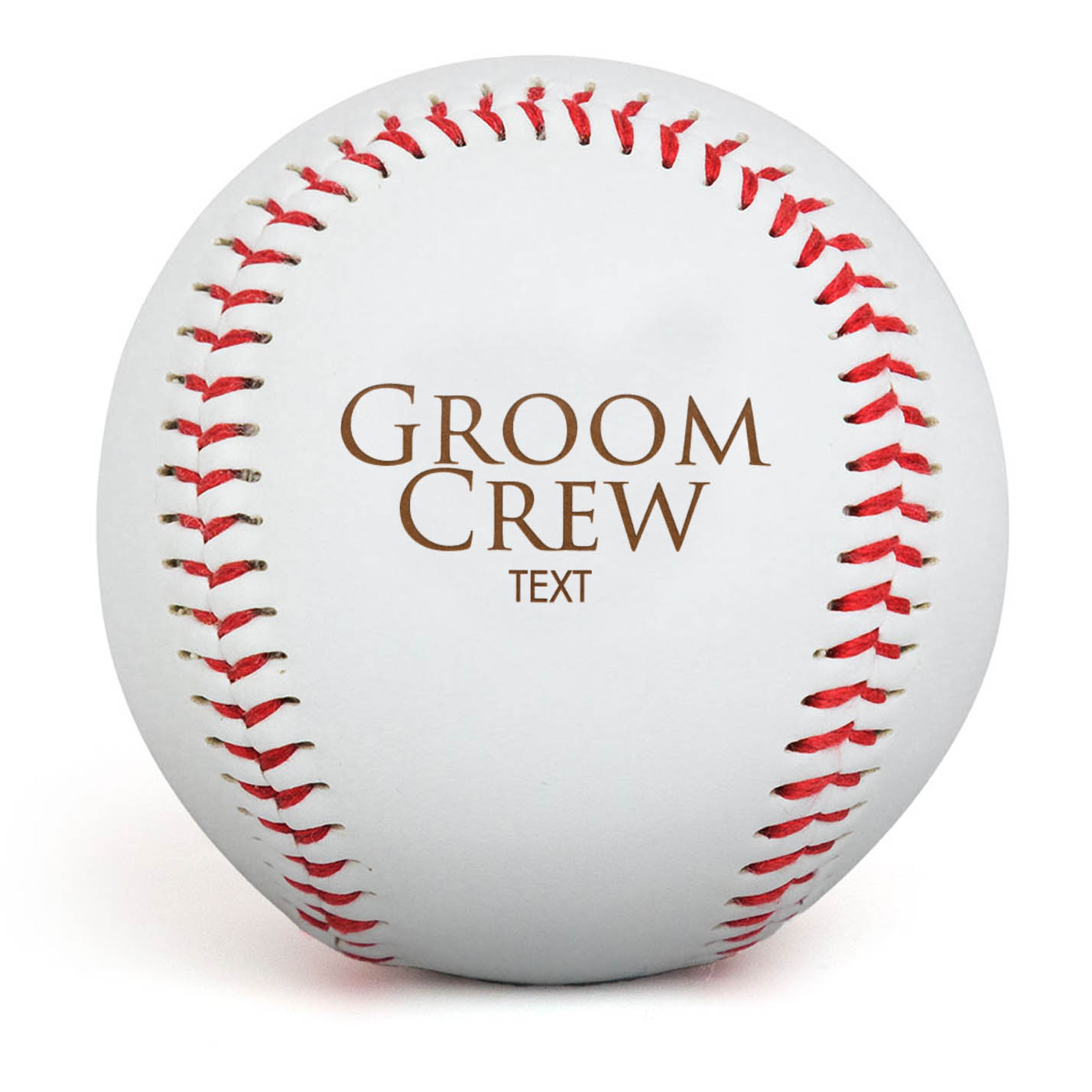 Engraved Baseball - Groom Crew - Personalization Image